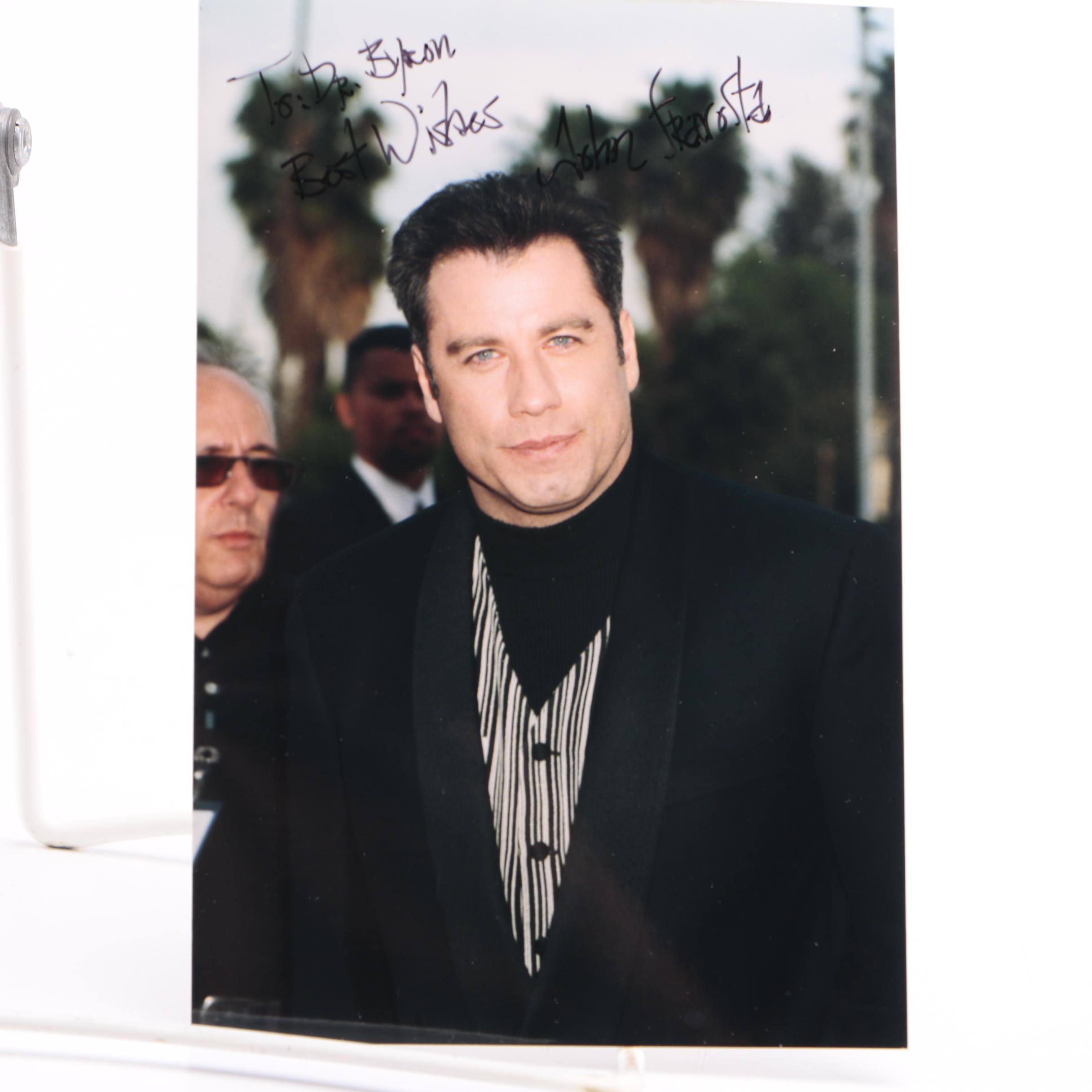 Signed Celebrity Photos Featuring John Travolta and LeVar Burton