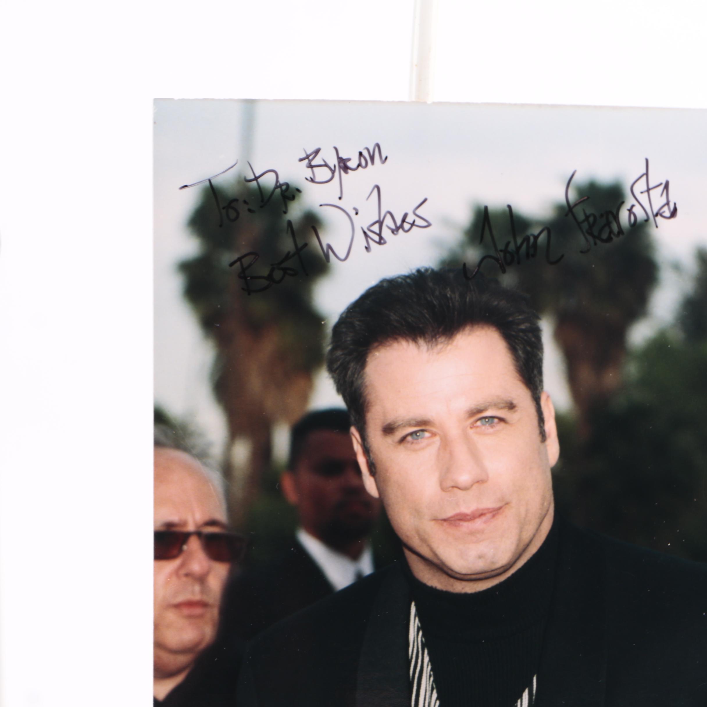 Signed Celebrity Photos Featuring John Travolta and LeVar Burton