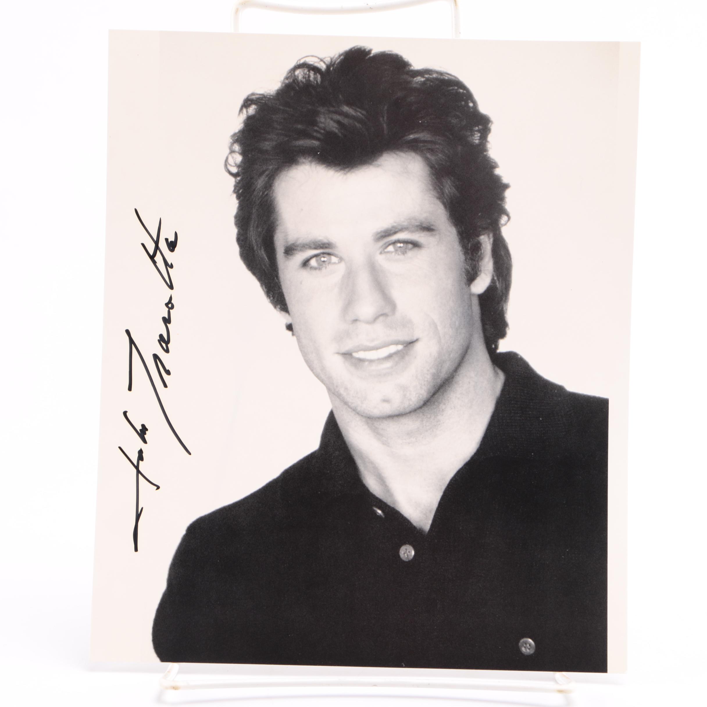 Signed Celebrity Photos Featuring John Travolta and LeVar Burton