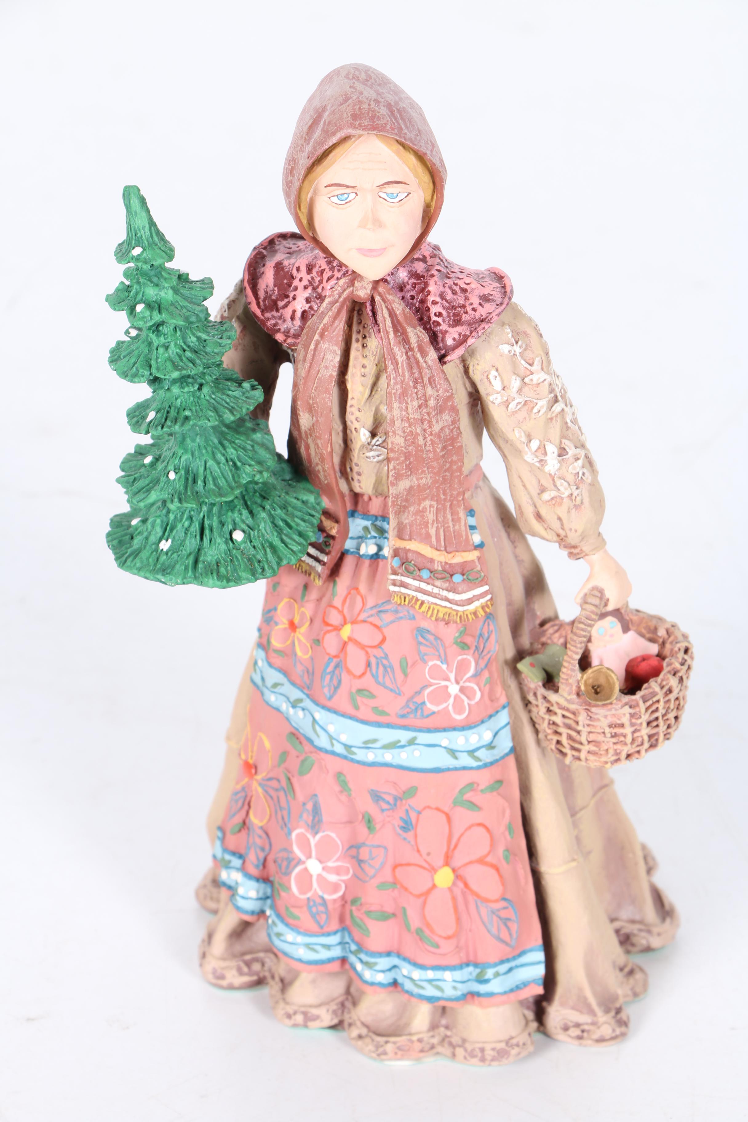 Holiday Figurines Including Duncan Royale and Clothtique