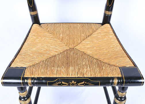 Hitchcock Style Chairs and Table