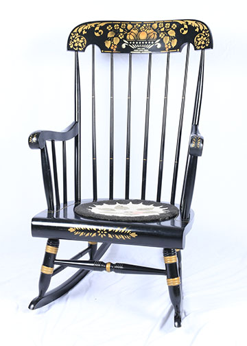 Hitchcock Style Chairs and Table