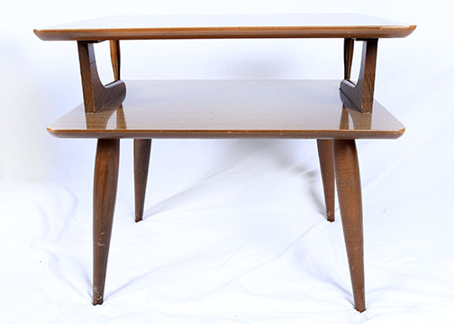 Mid Century Modern Two Tier Accent Tables