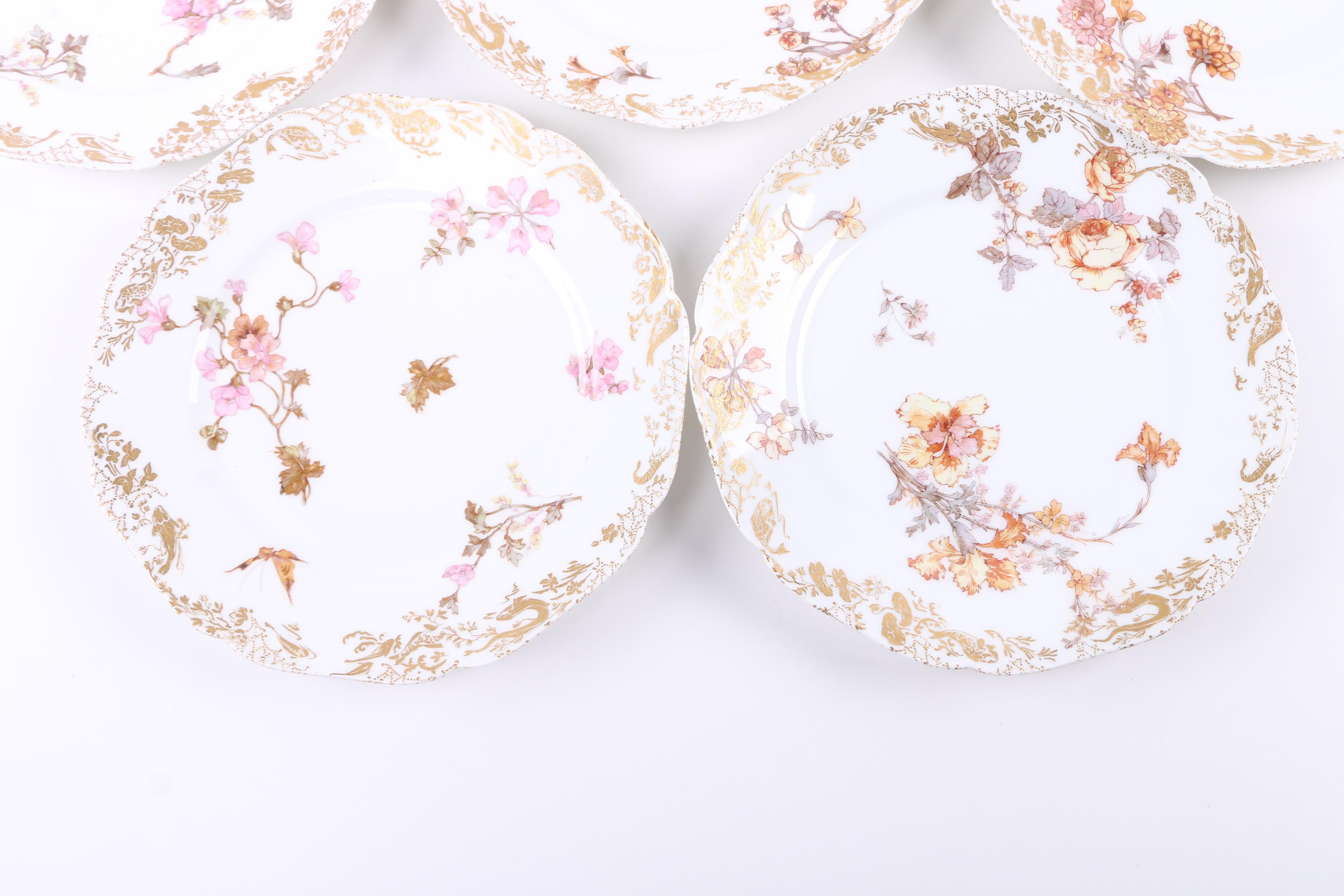 Haviland Porcelain Floral Plates