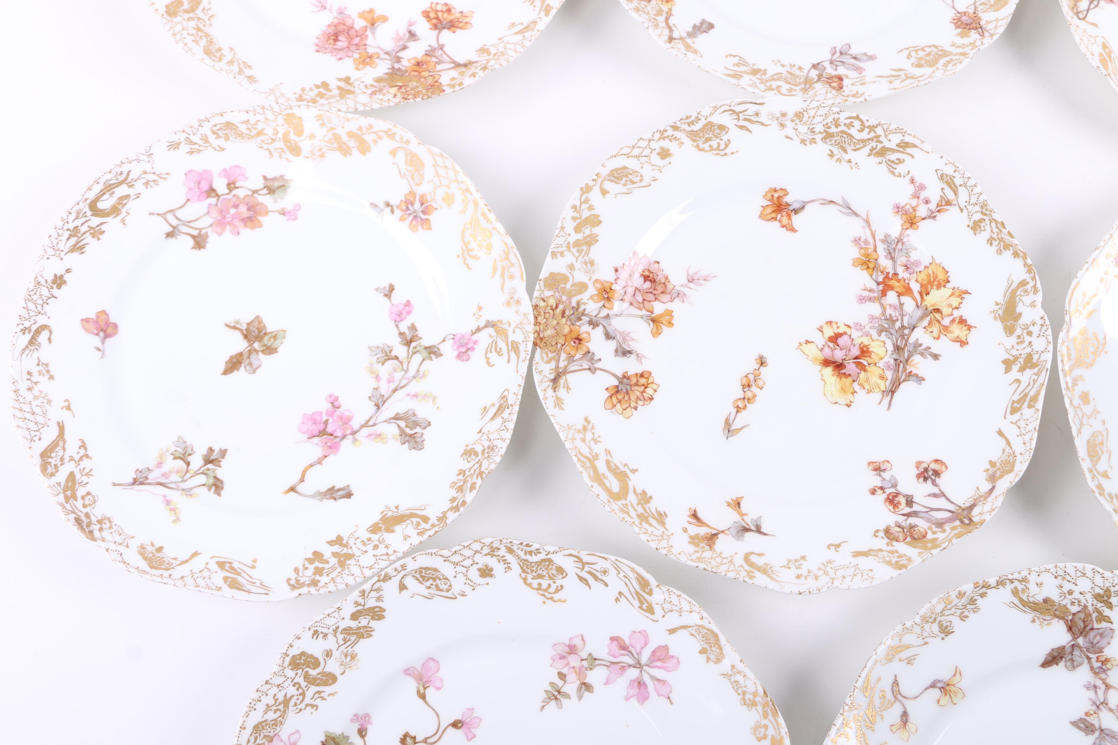 Haviland Porcelain Floral Plates