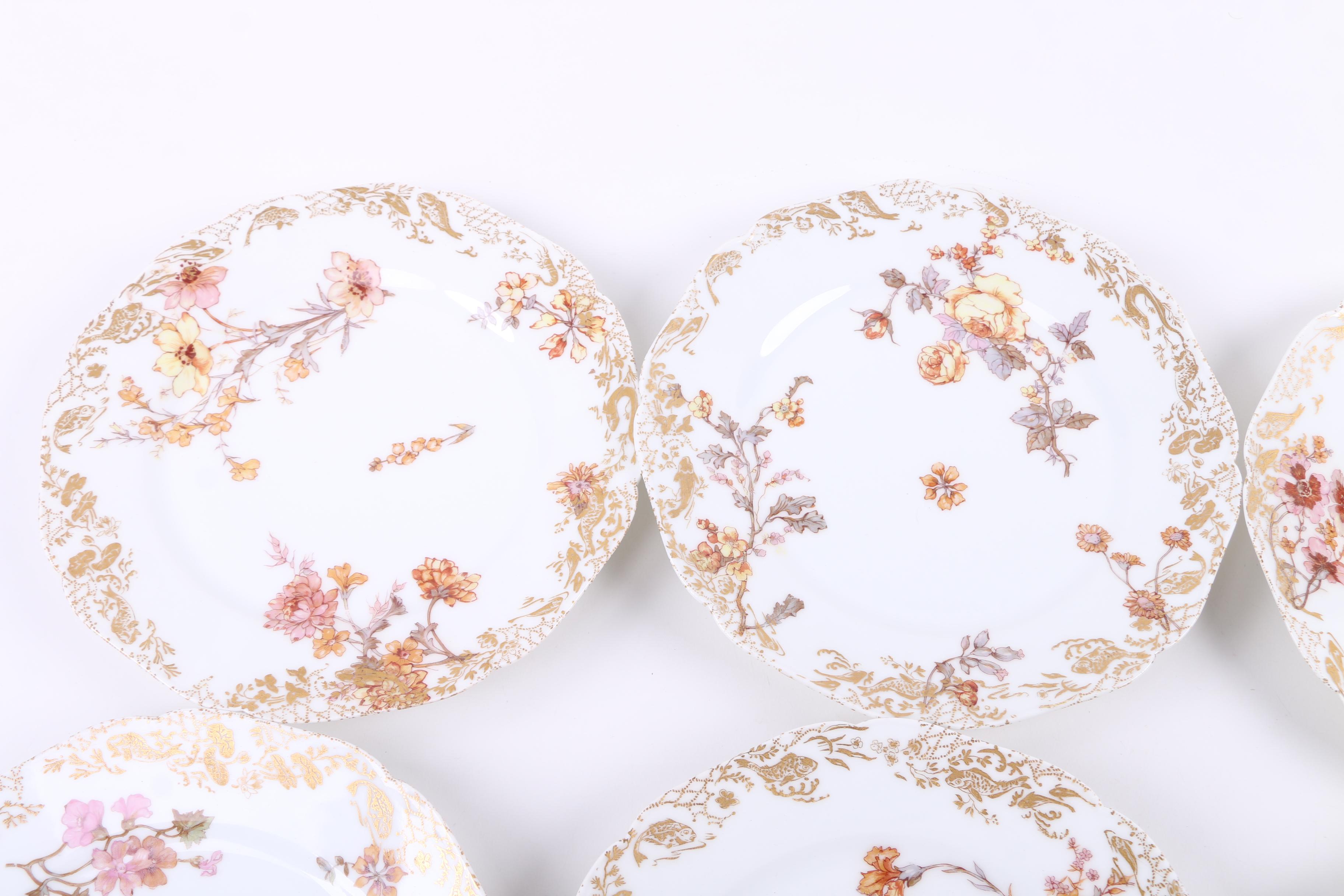 Haviland Porcelain Floral Plates