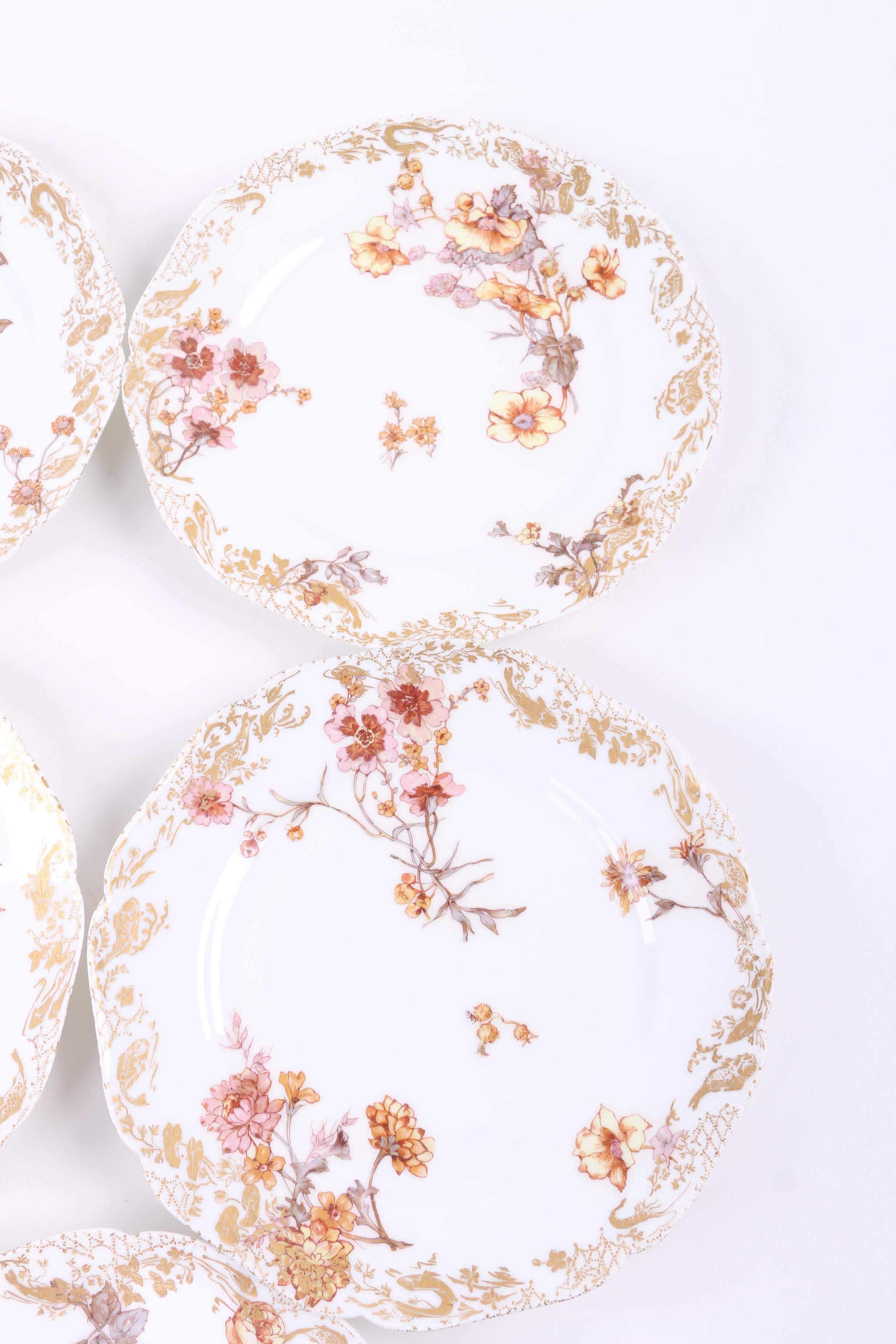 Haviland Porcelain Floral Plates