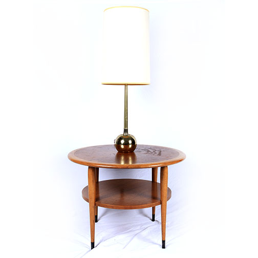 Vintage Accent Table by Lane With Table Lamp