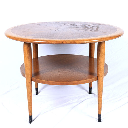 Vintage Accent Table by Lane With Table Lamp