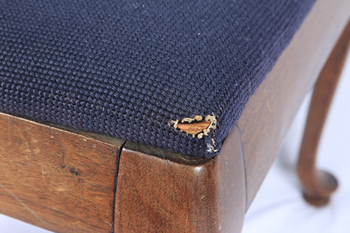 A Collection Of Needlepoint Chairs And Stool