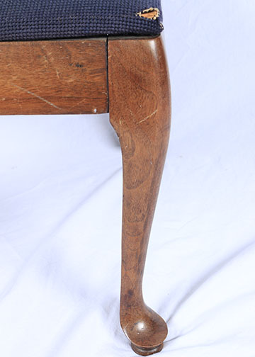 A Collection Of Needlepoint Chairs And Stool