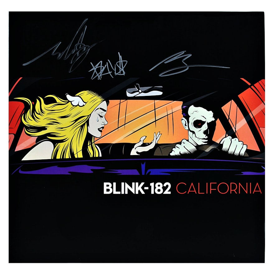 Autographed blink-182 Album, Hoodie, Buttons and Wristband