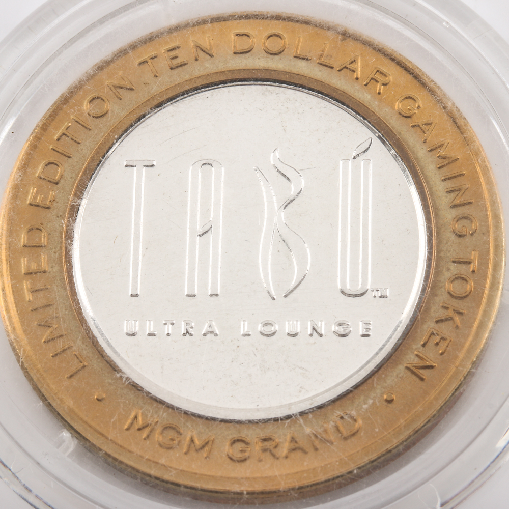 Limited Edition Ten Dollar Gaming Token From The MGM Grand Casino