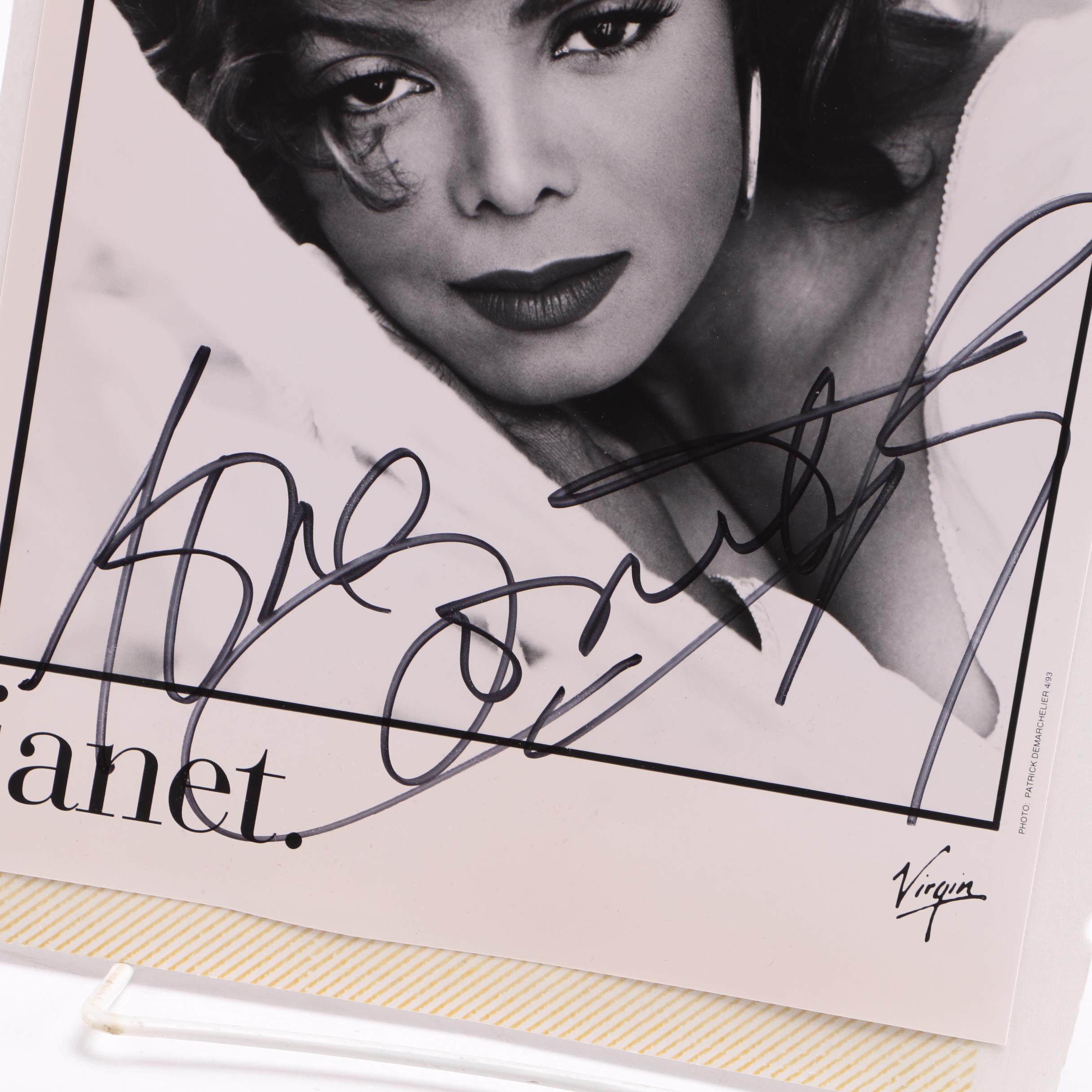 Janet Jackson Signed Photograph