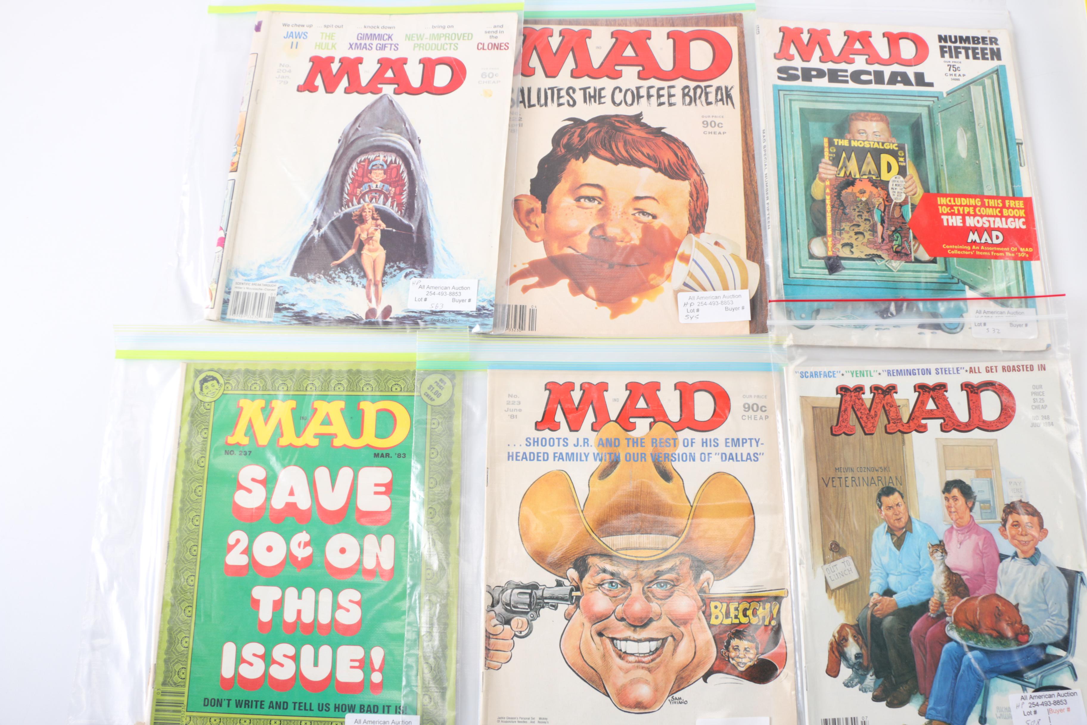 1970s & 1980s "MAD" Magazine Collection