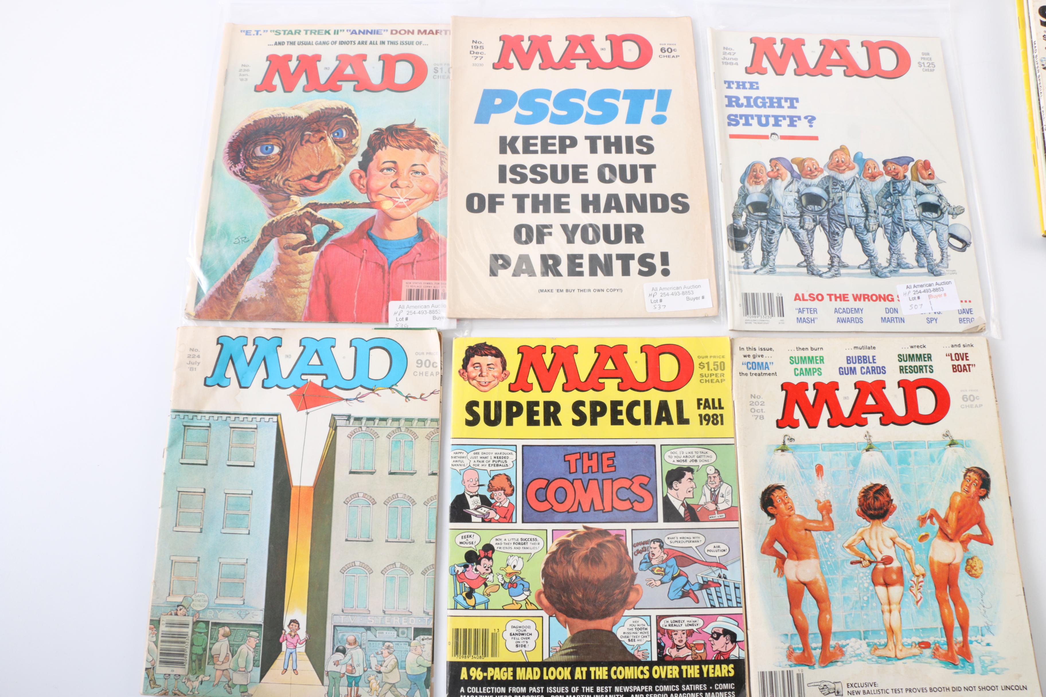 1970s & 1980s "MAD" Magazine Collection