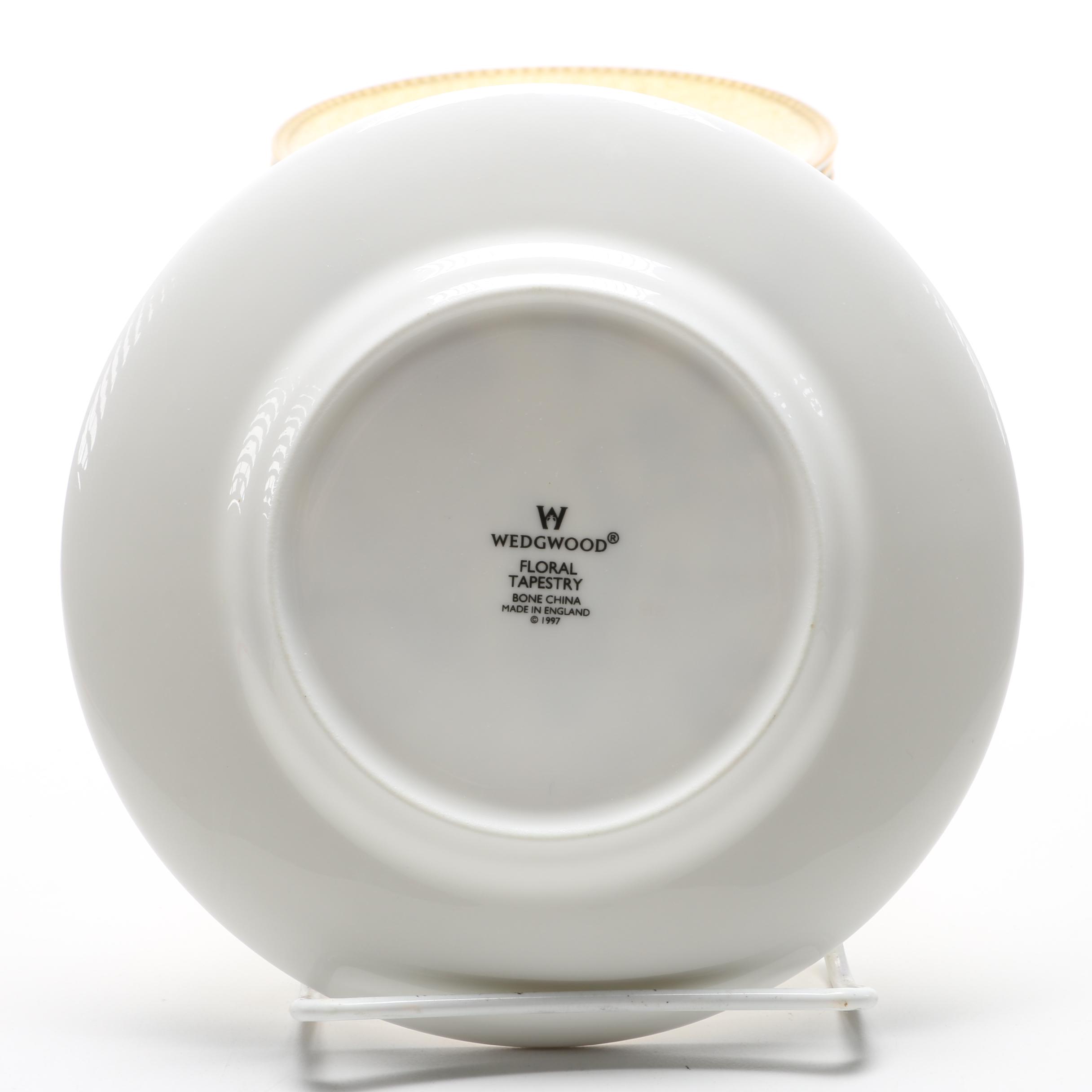 Wedgwood "Floral Tapestry" Bone China Plates