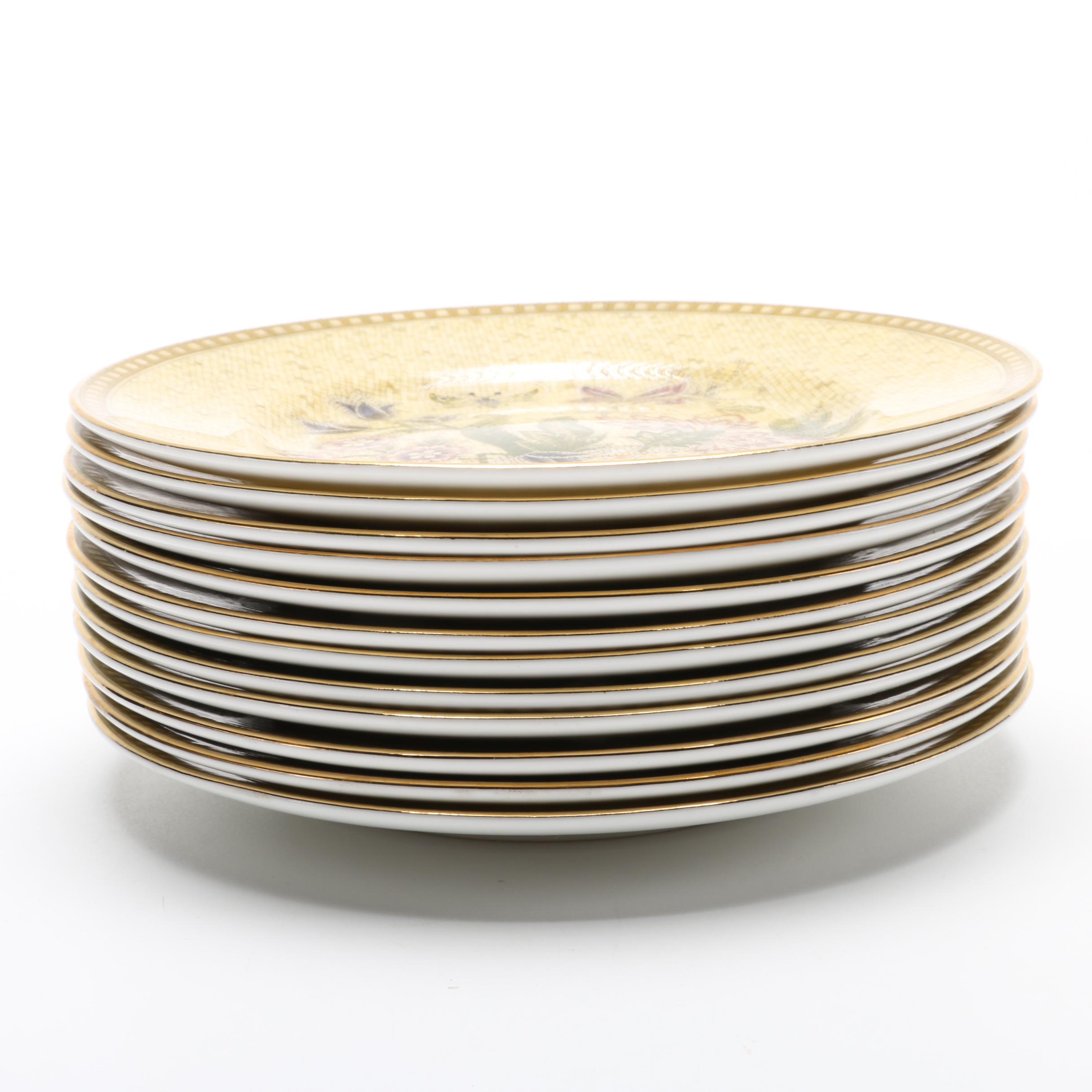 Wedgwood "Floral Tapestry" Bone China Plates