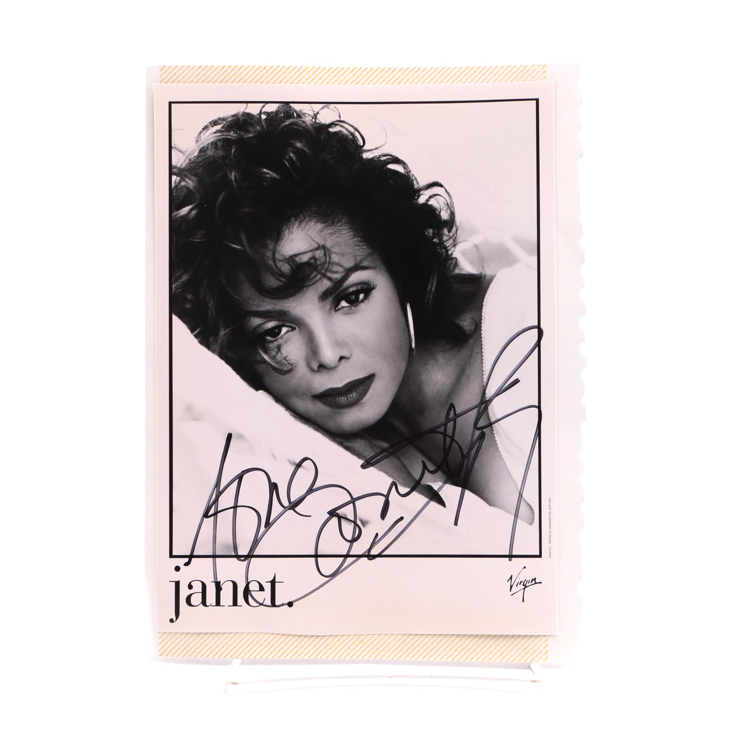 Janet Jackson Signed Photograph