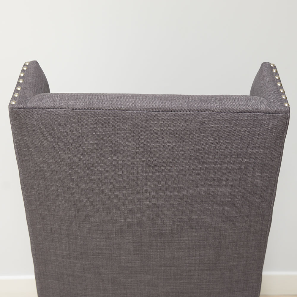 Pair of Gray Upholstered Side Chair
