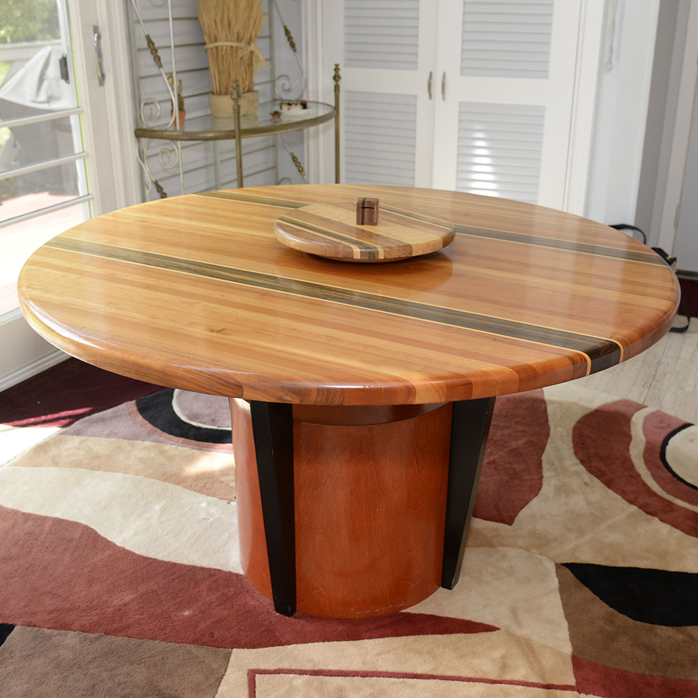 Vintage Hand-Crafted Modernist Dining Table