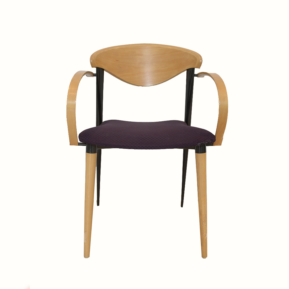 Modern Style Maple Stackable Armchairs