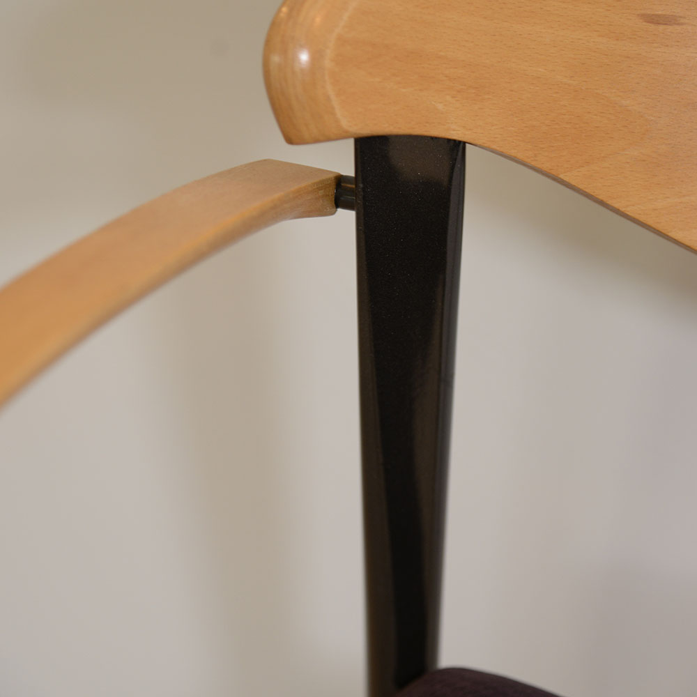 Modern Style Maple Stackable Armchairs