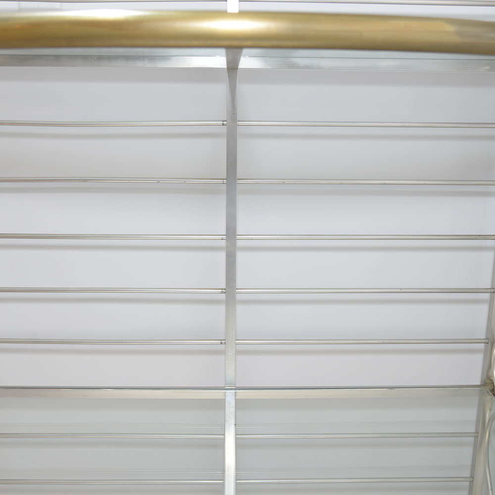 Metal and Glass Etagere