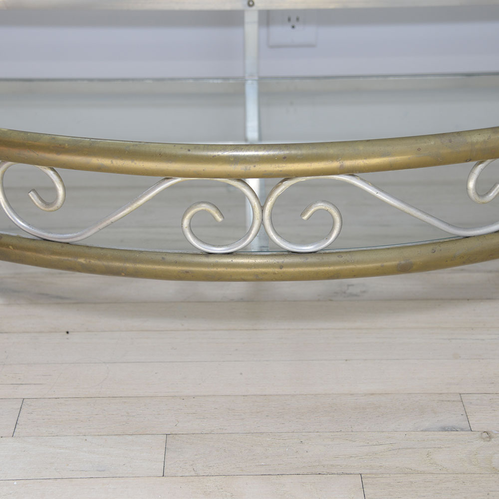 Metal and Glass Etagere