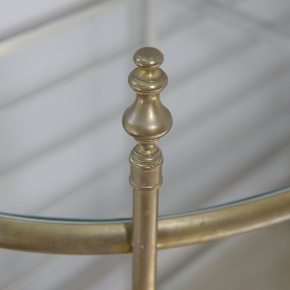 Metal and Glass Etagere