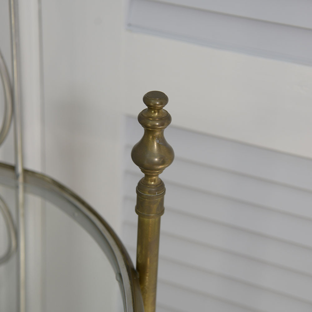 Metal and Glass Etagere