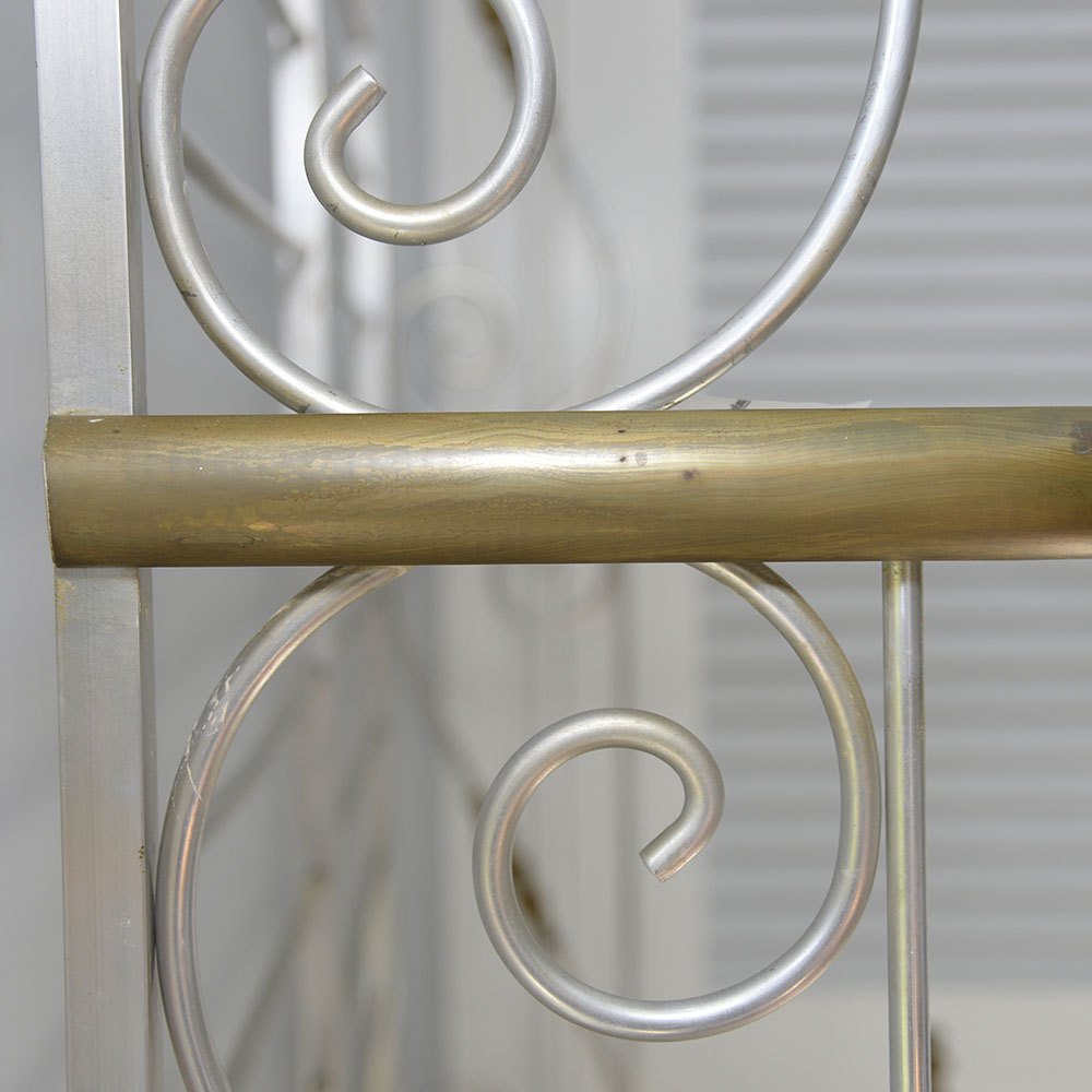 Metal and Glass Etagere