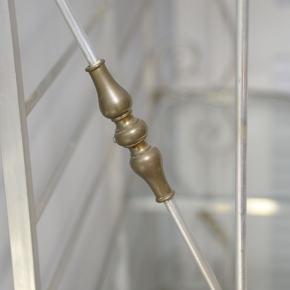 Metal and Glass Etagere