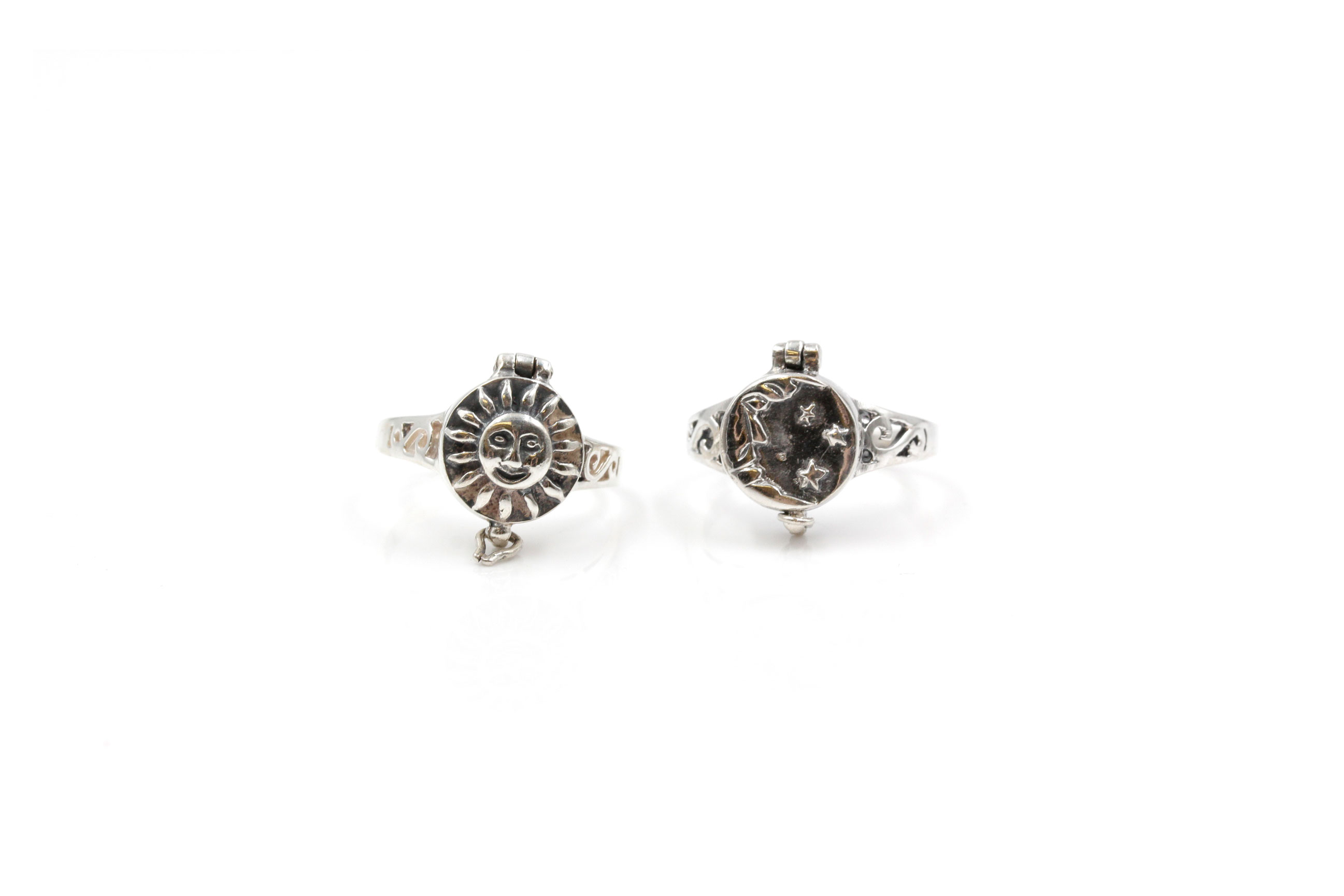 Sterling Silver Capsule Rings