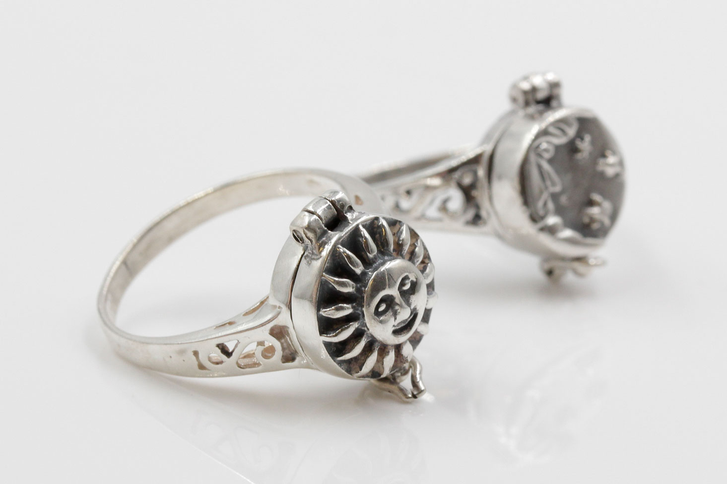 Sterling Silver Capsule Rings