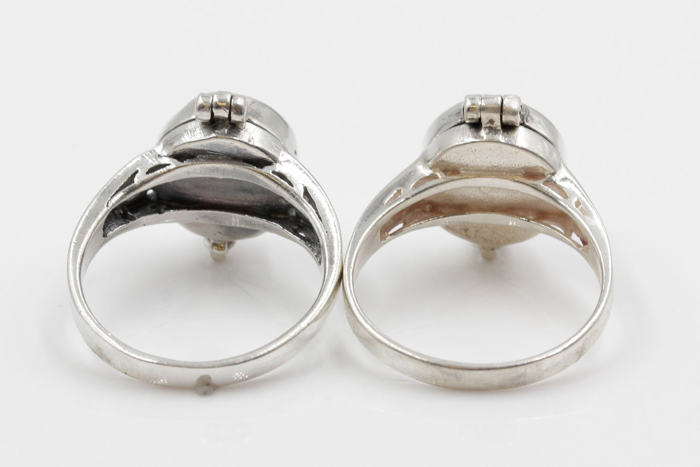 Sterling Silver Capsule Rings