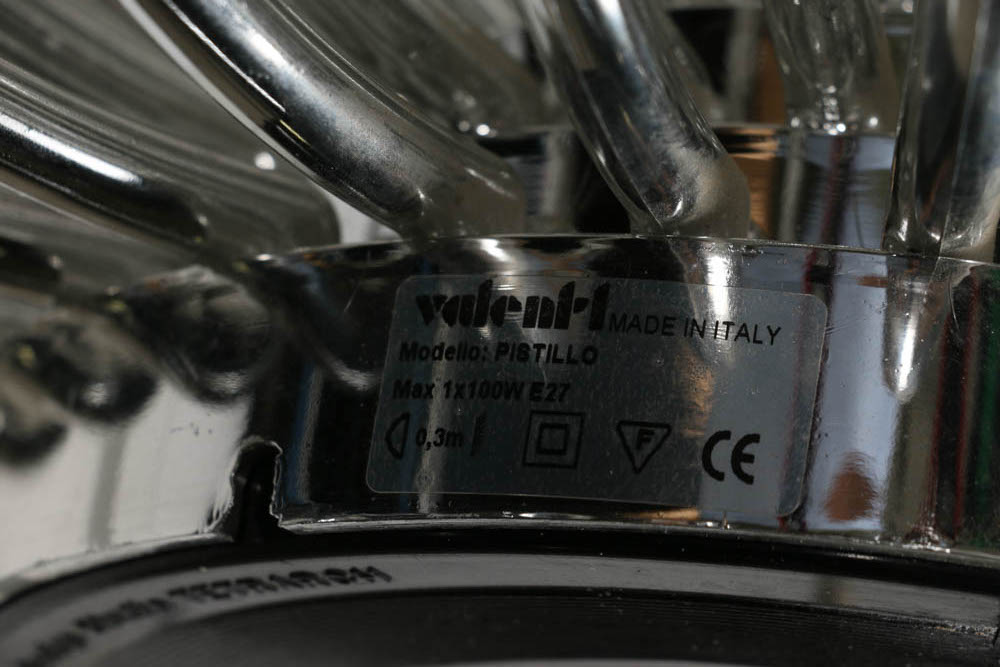 Italian Modernist "Pistello" Light Fixture by Valenti