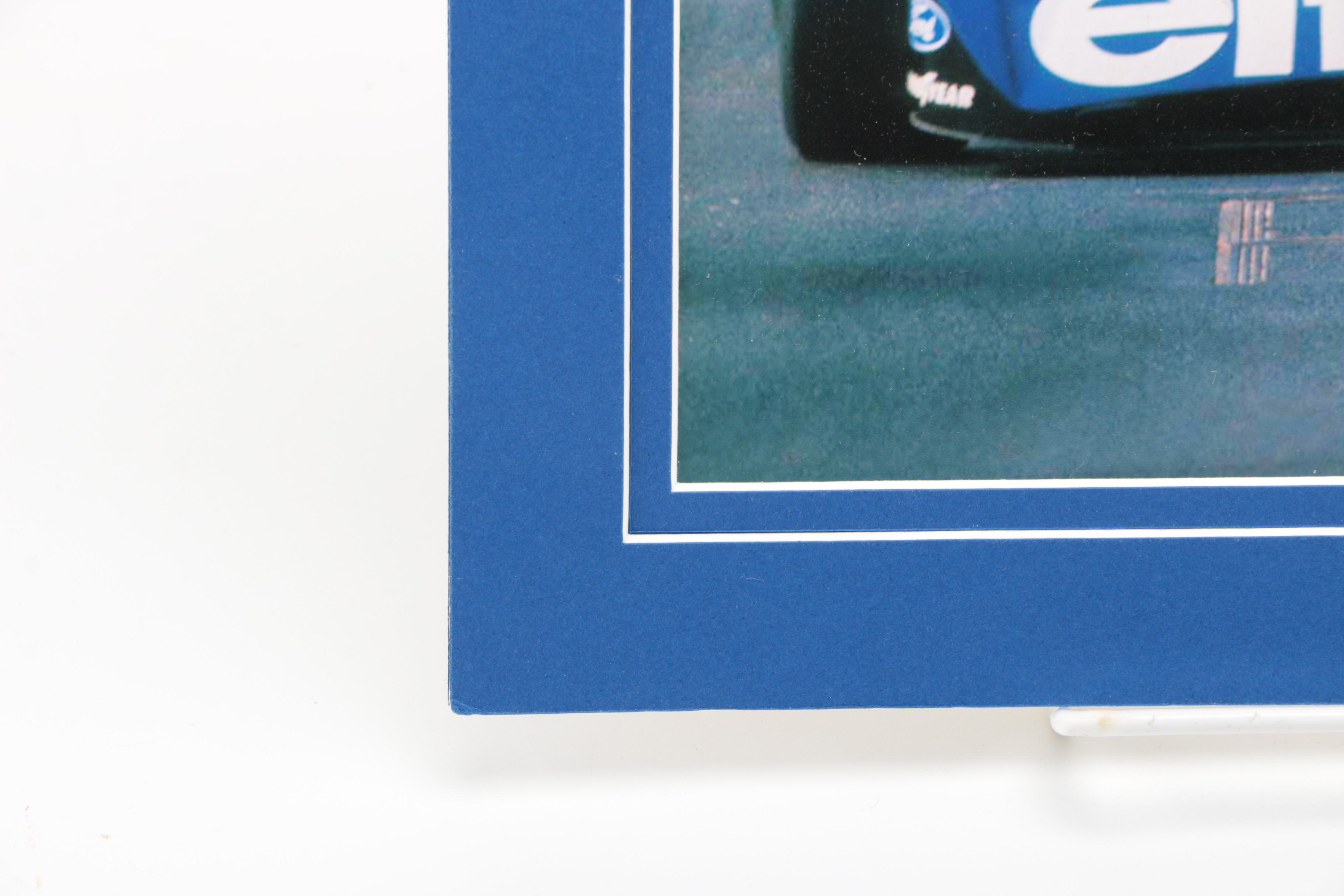 Formula 1 Memorabilia With Sir Jackie Stewart Signature and Collector's Helmet