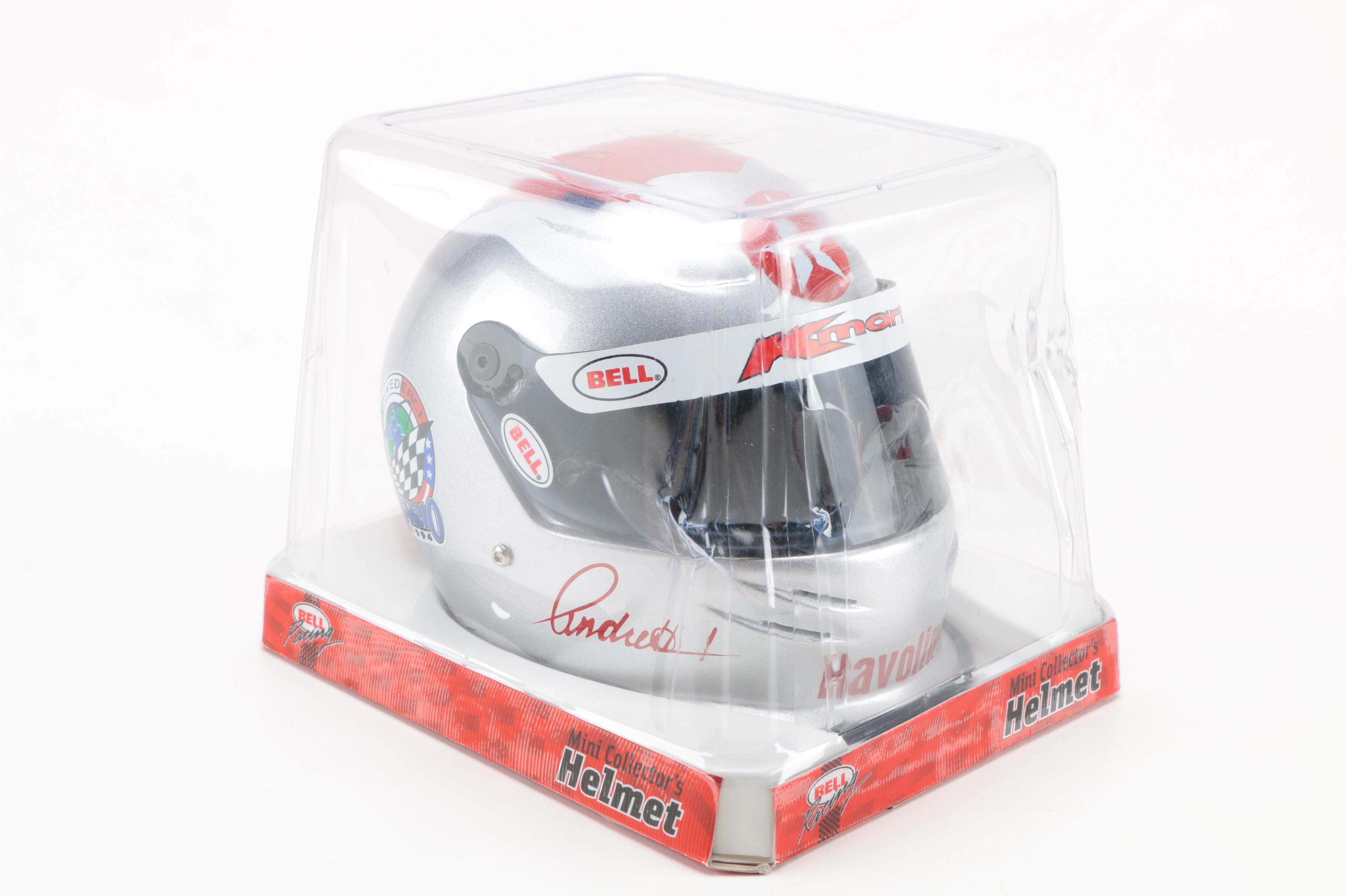 Formula 1 Memorabilia With Sir Jackie Stewart Signature and Collector's Helmet