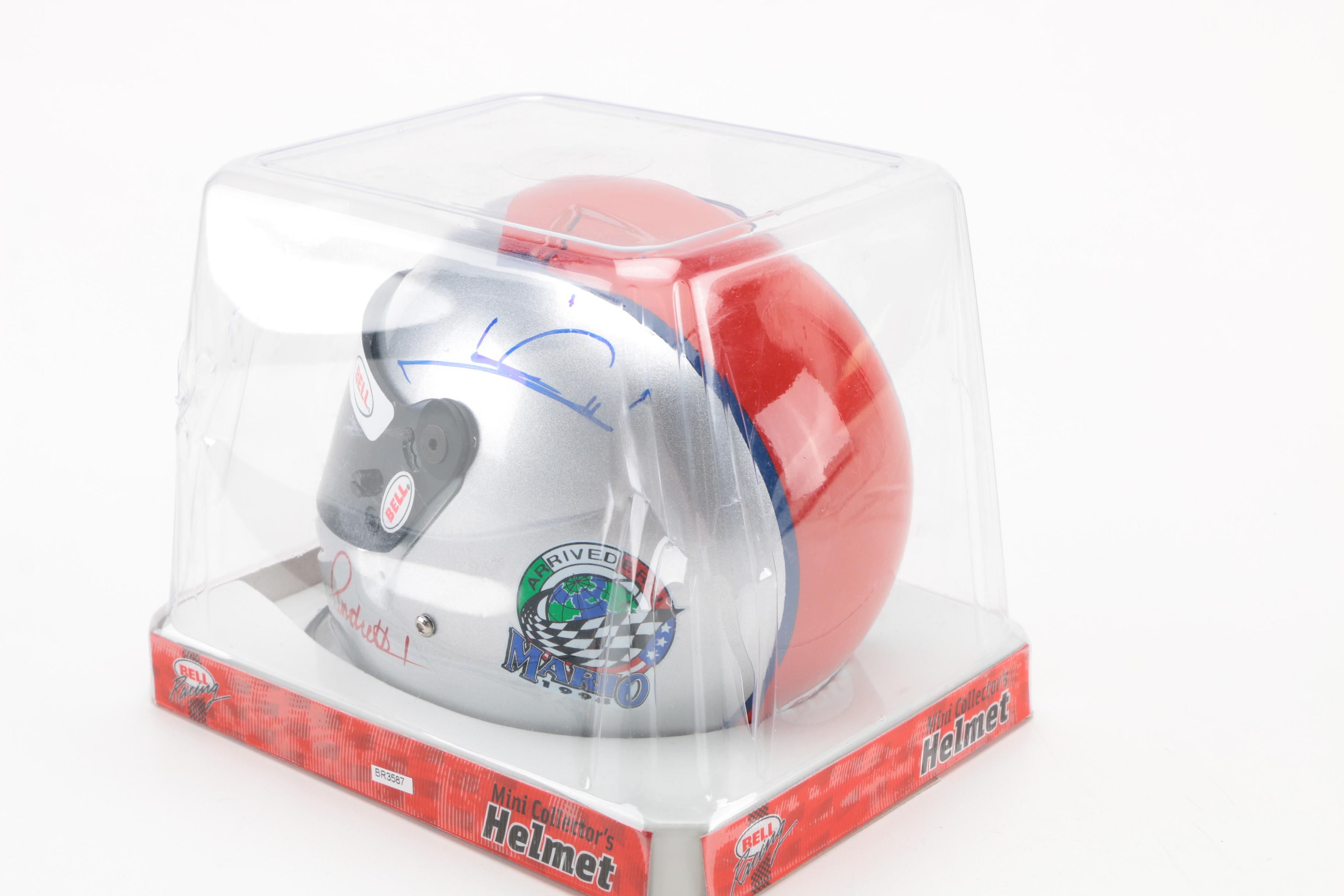 Formula 1 Memorabilia With Sir Jackie Stewart Signature and Collector's Helmet