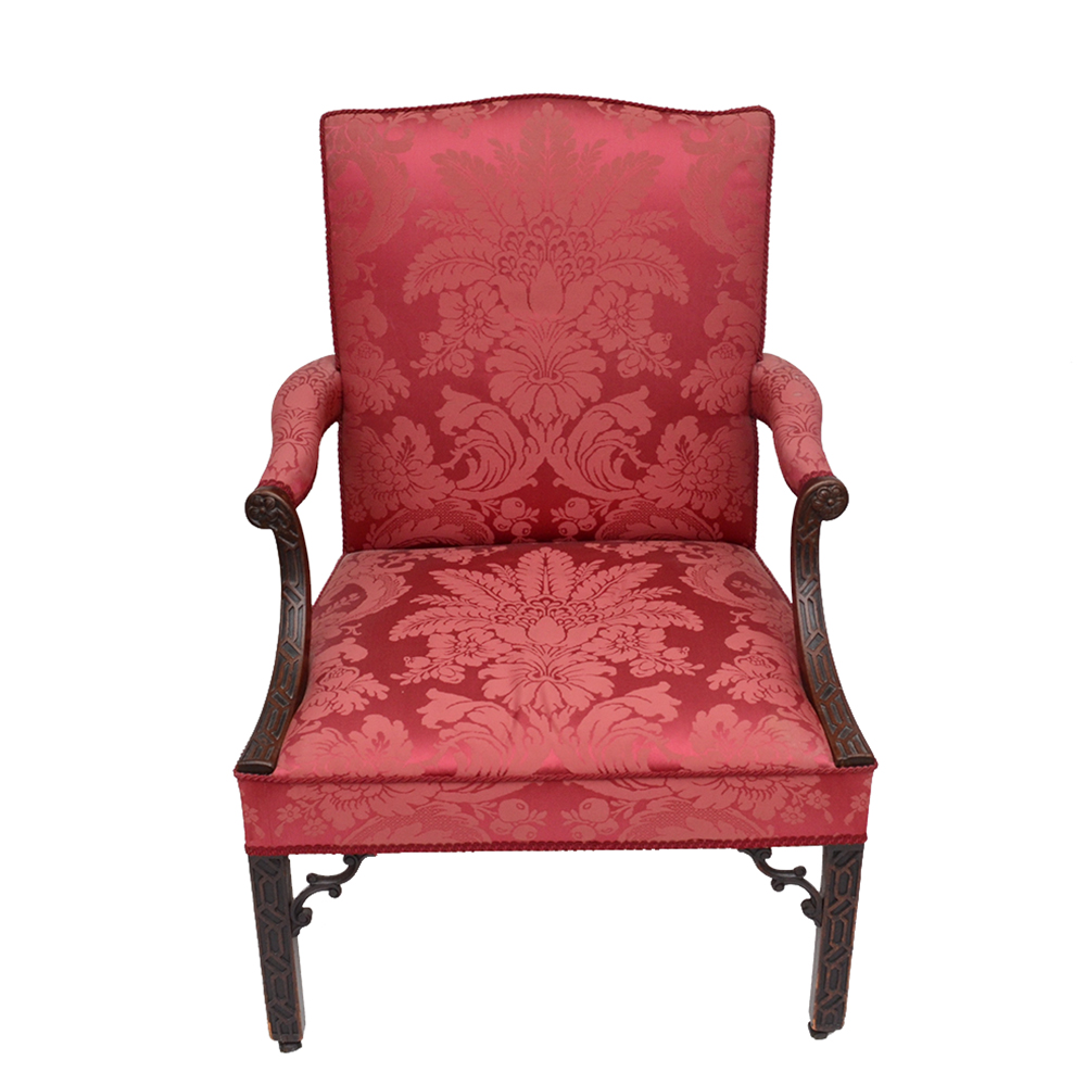 Pair of Antique George III Period  Library Chairs, c. 1765