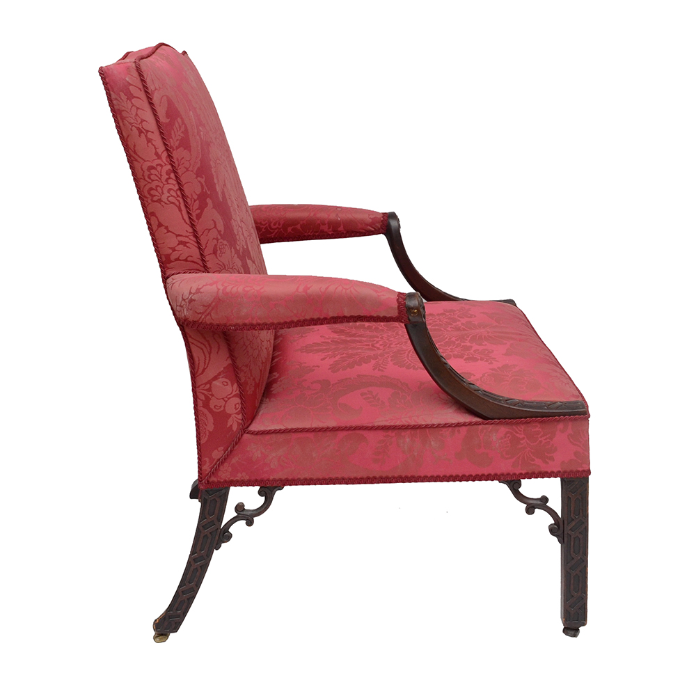 Pair of Antique George III Period  Library Chairs, c. 1765