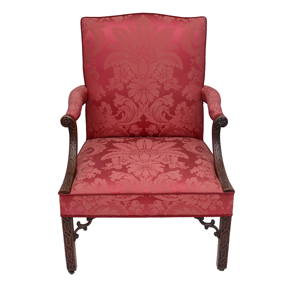 Pair of Antique George III Period  Library Chairs, c. 1765