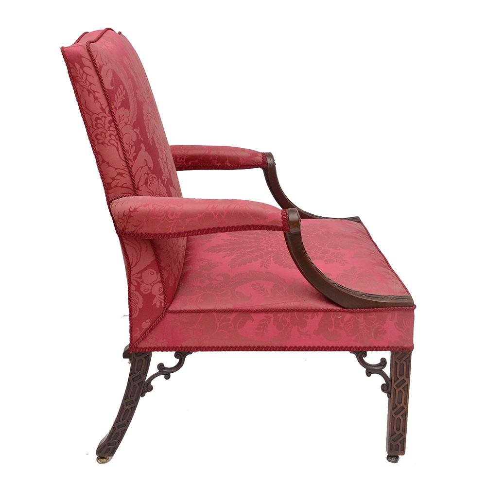 Pair of Antique George III Period  Library Chairs, c. 1765