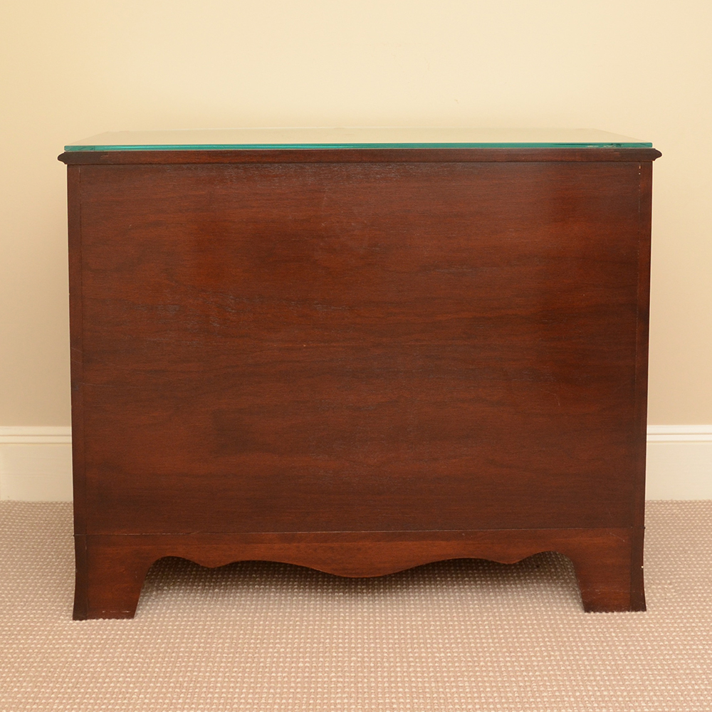 Hepplewhite Style Walnut Veneer Pull-Out Desk