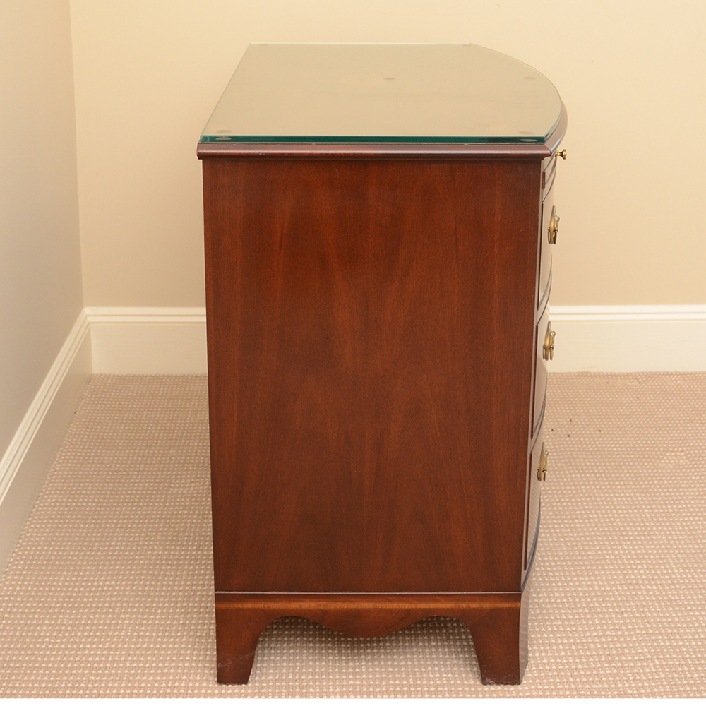 Hepplewhite Style Walnut Veneer Pull-Out Desk