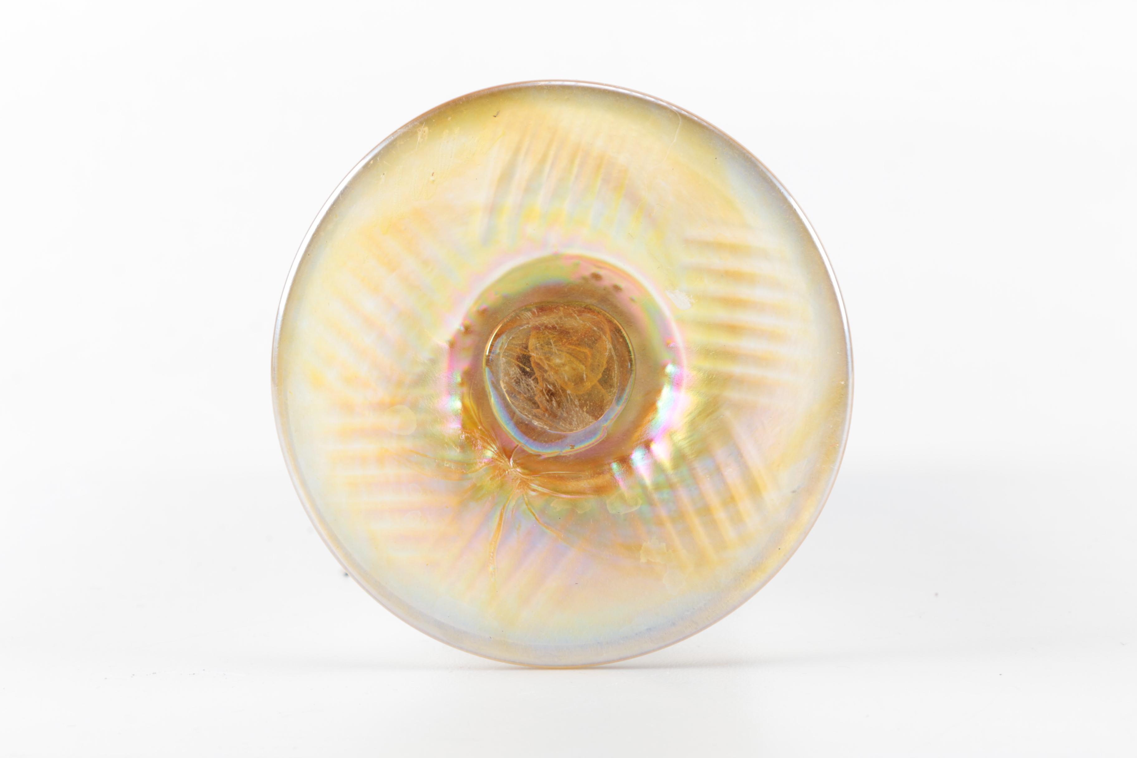 Iridescent Art Glass Vase