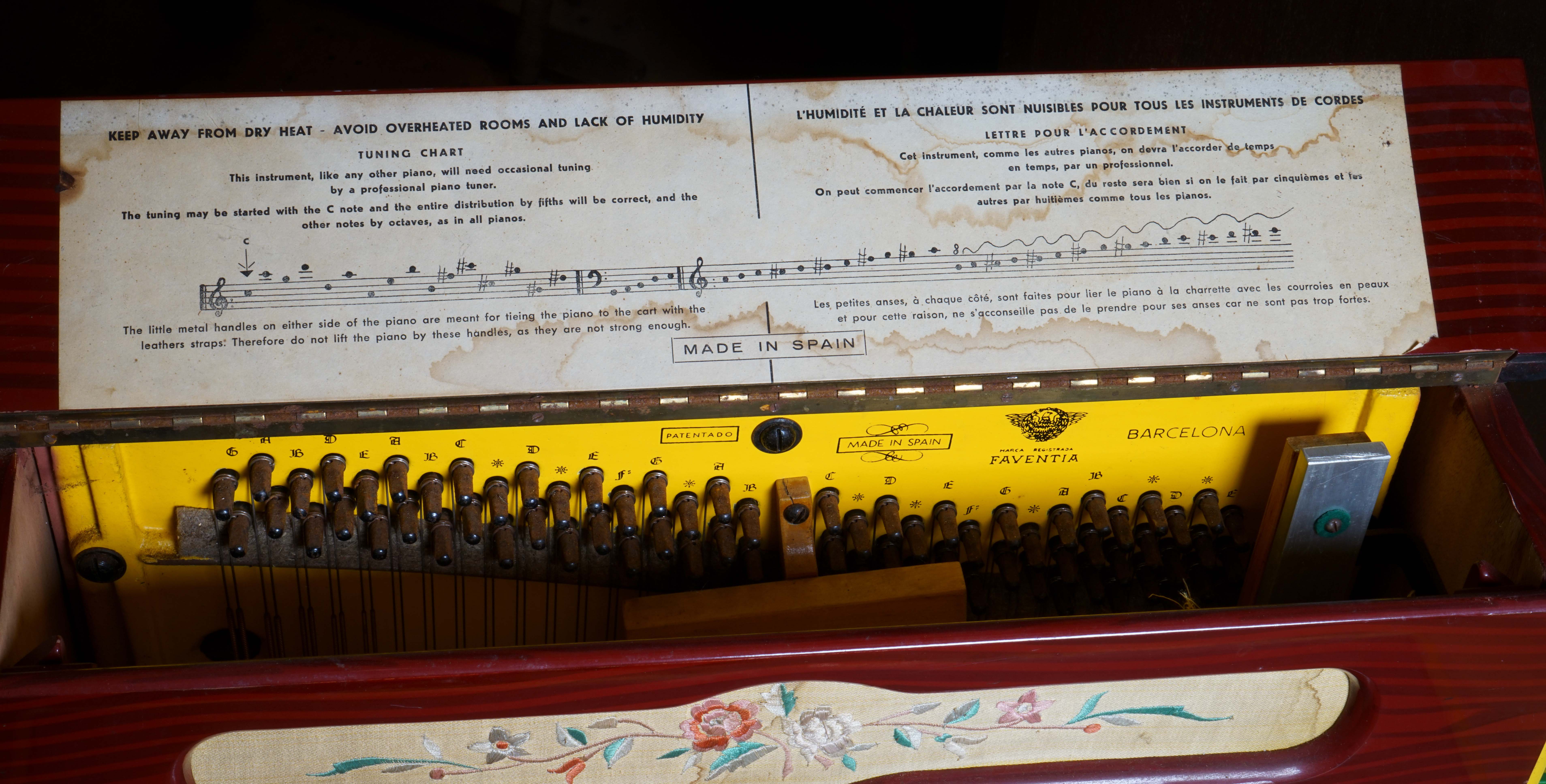 Vintage Faventia Barrel Piano