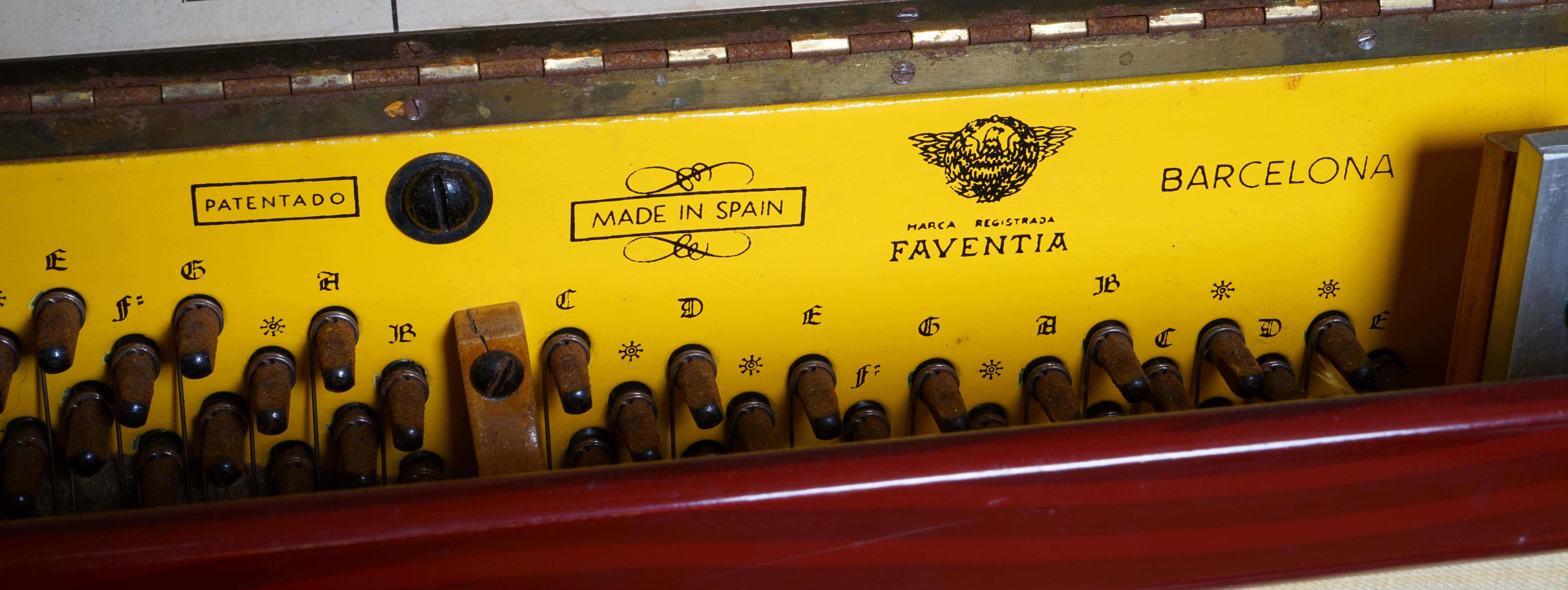 Vintage Faventia Barrel Piano