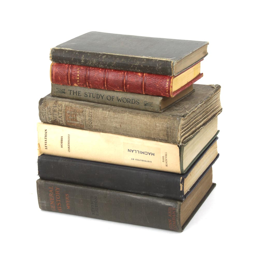 Collection of Vintage and Antique Academic Books